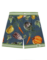 Garden-print poplin shorts -  | Dolce & Gabbana