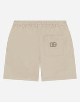 Drill shorts with DG logo patch -  | Dolce &amp; Gabbana