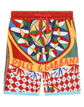 Carretto-print terry shorts -  | Dolce & Gabbana
