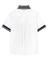 Poplin polo-shirt with Dolce&amp;Gabbana logo -  | Dolce &amp; Gabbana