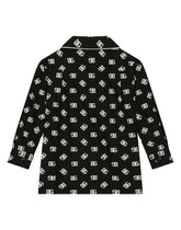 DG logo print poplin pajama shirt -  | Dolce &amp; Gabbana