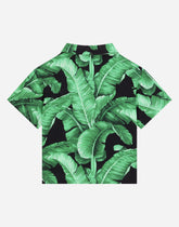 Batik shirt with banana tree print -  | Dolce & Gabbana