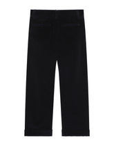 Classic needlecord pants with mascot patches -  | Dolce & Gabbana