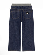 5-pocket denim pants with embroidery -  | Dolce &amp; Gabbana