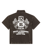 Canvas shirt with Dolce&amp;Gabbana print -  | Dolce &amp; Gabbana