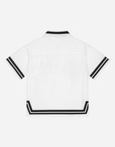 Poplin shirt with patch -  | Dolce & Gabbana