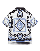 Marina-print poplin shirt -  | Dolce & Gabbana