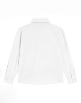 Cotton shirt with embroidery and patch -  | Dolce &amp; Gabbana