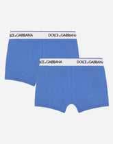 Jersey boxers two-pack with branded elastic -  | Dolce &amp; Gabbana