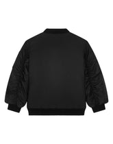 Nylon bomber jacket with logo plaque -  | Dolce &amp; Gabbana