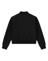 Canvas bomber jacket with logo embroidery -  | Dolce & Gabbana