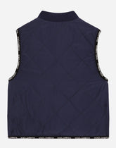 Reversible nylon jacket with banana tree print -  | Dolce &amp; Gabbana