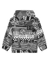 DNA-print nylon windbreaker -  | Dolce &amp; Gabbana