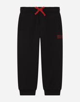 Jersey jogging pants with embroidery -  | Dolce &amp; Gabbana