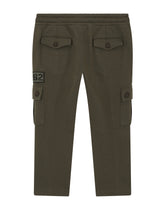 Jersey jogging pants with logo patch -  | Dolce & Gabbana