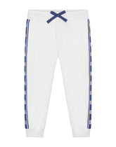 Jersey jogging pants with DG logo band -  | Dolce &amp; Gabbana