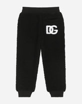 Teddy bear jogging pants with DG logo -  | Dolce &amp; Gabbana