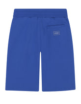 Jersey jogging shorts with logo tag -  | Dolce & Gabbana