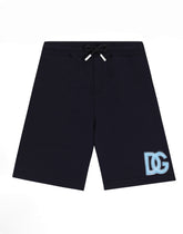 Fleece bermuda shorts with DG -  | Dolce &amp; Gabbana