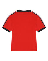 Jersey t-shirt with flocked DG detail -  | Dolce & Gabbana