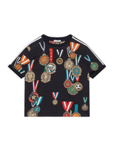 JERSEY T-SHIRT WITH MEDAL PRINT -  | Dolce &amp; Gabbana