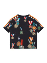 JERSEY T-SHIRT WITH MEDAL PRINT -  | Dolce &amp; Gabbana