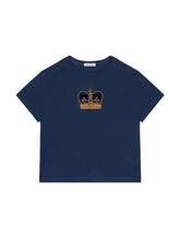 Kids' Jersey T-shirt With Crown Patch In Burgundy -  | Dolce &amp; Gabbana