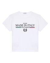 Jersey t-shirt with Made in Italy print -  | Dolce & Gabbana