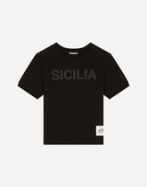 Jersey T-shirt with rubberized print -  | Dolce & Gabbana