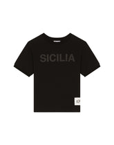 Jersey T-shirt with rubberized print -  | Dolce & Gabbana