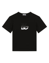 Jersey T-shirt with DG logo patch -  | Dolce &amp; Gabbana