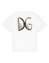 Jersey t-shirt with DG crown print -  | Dolce &amp; Gabbana