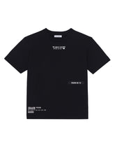 Solid-color jersey t-shirt with lettering print -  | Dolce &amp; Gabbana
