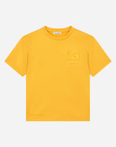 Jersey T-shirt with embossed DG logo -  | Dolce &amp; Gabbana