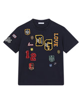 Jersey T-shirt with decorative patches -  | Dolce &amp; Gabbana