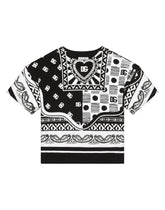 Bandanna-print jersey T-shirt -  | Dolce & Gabbana