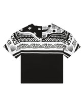 Bandanna-print jersey T-shirt -  | Dolce & Gabbana