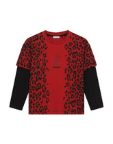 Leopard-print interlock T-shirt -  | Dolce & Gabbana