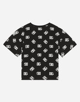 Jersey T-shirt with DG logo print -  | Dolce & Gabbana