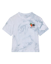 Tie-dye jersey T-shirt with patch -  | Dolce & Gabbana