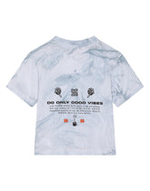 Tie-dye jersey T-shirt with patch -  | Dolce & Gabbana