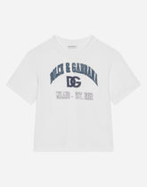 Jersey T-shirt with DG logo print -  | Dolce &amp; Gabbana