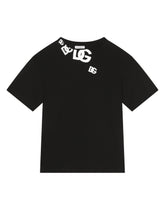 Jersey T-shirt with DG logo print -  | Dolce & Gabbana