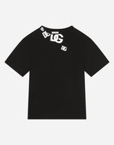 Jersey T-shirt with DG logo print -  | Dolce & Gabbana