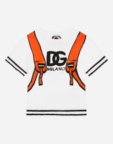 Short-sleeved jersey T-shirt with print -  | Dolce &amp; Gabbana