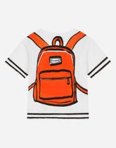 Short-sleeved jersey T-shirt with print -  | Dolce &amp; Gabbana