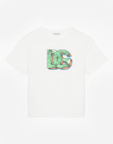 Jersey T-shirt with DG logo print -  | Dolce &amp; Gabbana