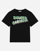 Jersey T-shirt with Dolce&amp;Gabbana logo print -  | Dolce &amp; Gabbana