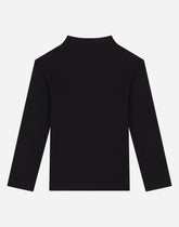 Jersey T-shirt with DG logo patch -  | Dolce & Gabbana