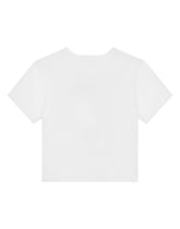 Jersey T-shirt with poppy print -  | Dolce & Gabbana